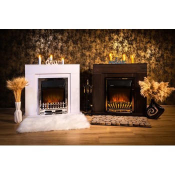 Semineu electric decorativ cu mobilier, Agnes  & Meridian, Wenge, Art Flame 950 x 850 x 300