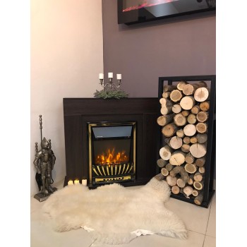 Semineu electric decorativ cu mobilier, Agnes  & Meridian, Wenge, Art Flame 950 x 850 x 300