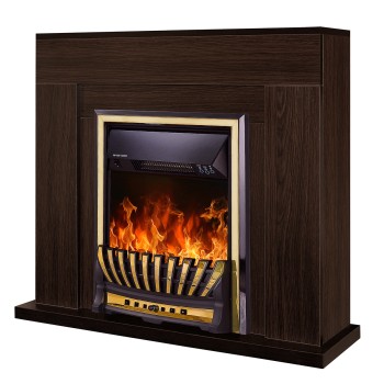 Semineu electric decorativ cu mobilier, Agnes  & Meridian, Wenge, Art Flame 950 x 850 x 300