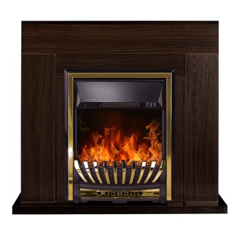 Semineu electric decorativ cu mobilier, Agnes  & Meridian, Wenge, Art Flame 950 x 850 x 300