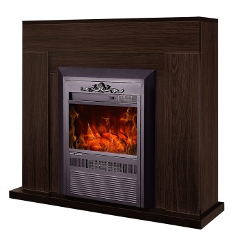 Semineu electric decorativ cu mobilier, Agnes  & Cristina, Wenge, Art Flame 950 x 850 x 300