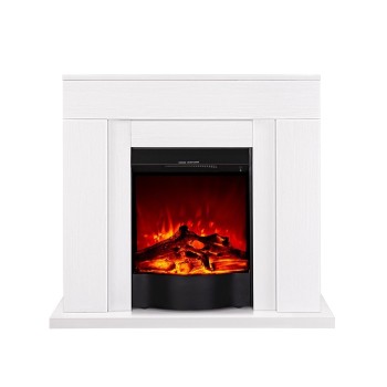 Semineu electric decorativ cu mobilier, Agnes & Corsica, Alb, Art Flame 950 x 850 x 300