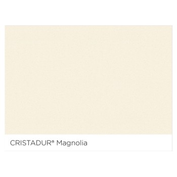 Chiuveta bucatarie Schock Galaxy N-100L Cristadur Magnolia 700 x 530 mm, compozit granit, montare pe blat, alb cremos