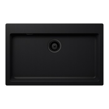 Chiuveta bucatarie Schock Signus N-100XL 790 x 500 mm Cristadur Puro, negru intens cu parti vizibile Puro