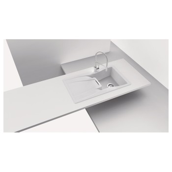 Chiuveta bucatarie Schock Waterfall D-100 Cristadur Berry 860 x 500 mm, reversibila, montare pe blat, purpuriu roz