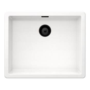 Chiuveta bucatarie Schock Greenwich N-100L 556 x 456 mm Cristadur Polaris, alb polar cu parti vizibile Puro