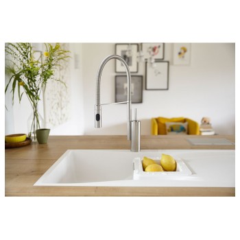 Chiuveta bucatarie Schock Waterfall D-150 Cristadur Berry 1000 x 500 mm, reversibila, montare pe blat, purpuriu roz