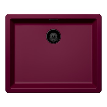 Chiuveta bucatarie Schock Greenwich N-100L 556 x 456 mm Cristadur Berry, purpuriu roz cu parti vizibile Puro