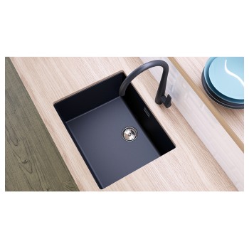 Chiuveta bucatarie Schock Greenwich N-100L 556 x 456 mm Cristadur Berry, purpuriu roz cu parti vizibile Cupru