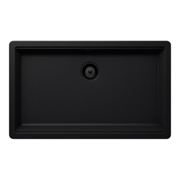 Chiuveta bucatarie Schock Greenwich N-100XL 750 x 456 mm Cristadur Puro, negru intens cu parti vizibile Puro
