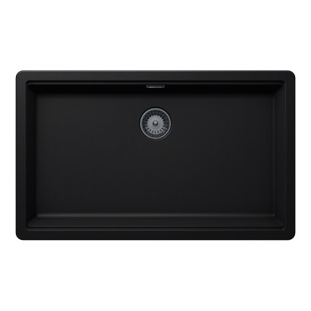 Chiuveta bucatarie Schock Greenwich N-100XL 750 x 456 mm Cristadur Puro, negru intens cu parti vizibile Gunmetal