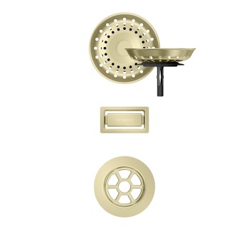 Chiuveta bucatarie Schock Greenwich N-100XL 750 x 456 mm Cristadur Puro, negru intens cu parti vizibile White Gold