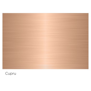 Chiuveta bucatarie Schock Tia D-100LS 780 x 500 mm Cristadur Polaris, alb polar cu parti vizibile Cupru