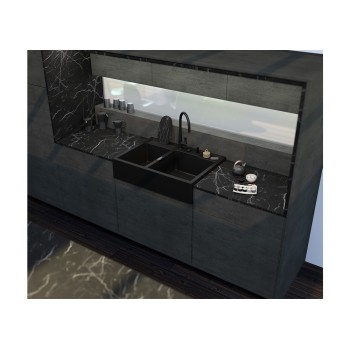 Chiuveta bucatarie Schock Kallio M-175 Cristadur Green Line Day 898 x 630 mm cu sifon, montare modul, alb imaculat