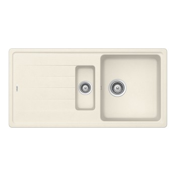 Chiuveta bucatarie Schock Element D-150 Cristalite Vanilla 1000 x 500 mm, reversibila, montare pe blat, bej deschis