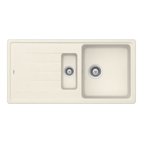 Chiuveta bucatarie Schock Element D-150 Cristalite Vanilla 1000 x 500 mm, reversibila, montare pe blat, bej deschis