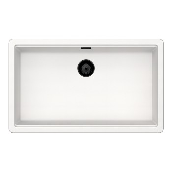 Chiuveta bucatarie Schock Greenwich N-100XL 750 x 456 mm Cristadur Polaris, alb polar cu parti vizibile Puro