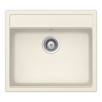 Chiuveta bucatarie Schock Nemo N-100 Cristalite Vanilla 570 x 510 mm, compozit granit, montare pe blat, bej deschis