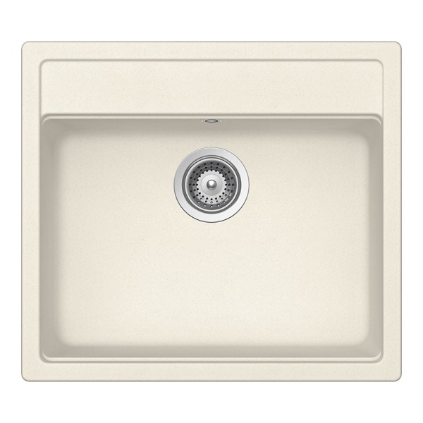 Chiuveta bucatarie Schock Nemo N-100 Cristalite Vanilla 570 x 510 mm, compozit granit, montare pe blat, bej deschis