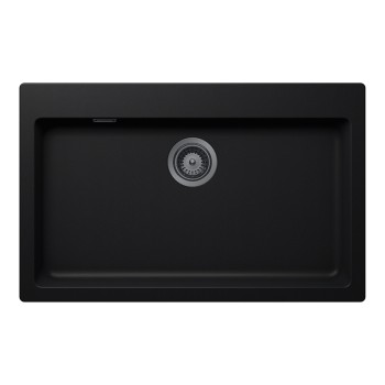 Chiuveta bucatarie Schock Signus N-100XL 790 x 500 mm Cristadur Puro, negru intens cu parti vizibile Gunmetal