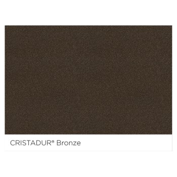Chiuveta bucatarie Schock Signus D-150 Cristadur Bronze 1000 x 500 mm, compozit granit, reversibila, montare pe blat, maro bronz