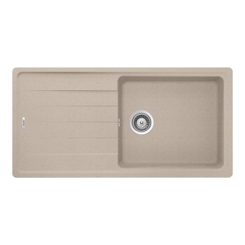 Chiuveta bucatarie Schock Element D-100L Cristalite Sabbia 1000 x 500 mm, compozit granit, reversibila, montare pe blat, nisip