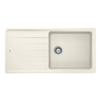 Chiuveta bucatarie Schock Element D-100L Cristalite Vanilla 1000 x 500 mm, reversibila, montare pe blat, bej deschis