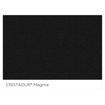 Chiuveta bucatarie Schock Signus D-100 Cristadur Negru mineral (Magma) 860 x 500 mm, reversibila, pe blat, negru metalizat