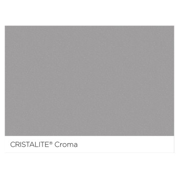 Chiuveta bucatarie Schock Lima D-100S Cristalite Gri deschis (Croma) 780 x 500 mm, reversibila, montare pe blat, gri
