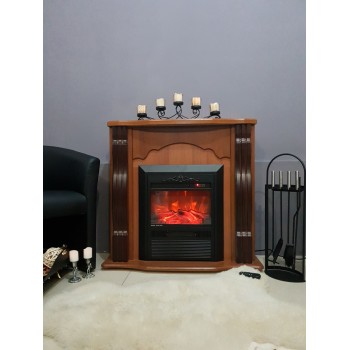 Semineu electric cu mobilier ArtFlame CRISTINA & CLASIC, 950 x 883 x 300 mm, nuc, cu telecomanda