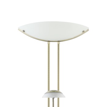Lampa de podea BAYA 85974 EGLO, Oțel Bronz, Sticlă satinată Alb