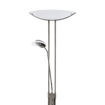 Lampa de podea BAYA 85971 EGLO, Otel Nichel mat, Sticlă satinată Alb - 1