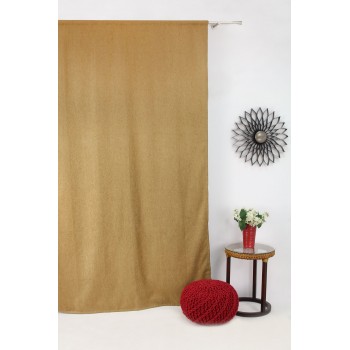 Draperie Jennifer Mendola Home Textiles, 140x245cm, cu rejansa, miere - 1