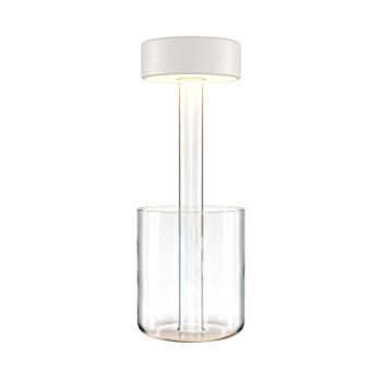 Veioză portabilă cu acumulator transparent Maytoni, H35, white