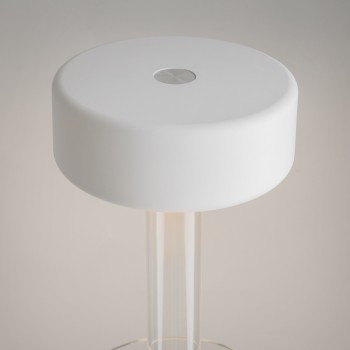 Veioză portabilă cu acumulator transparent Maytoni, H35, white