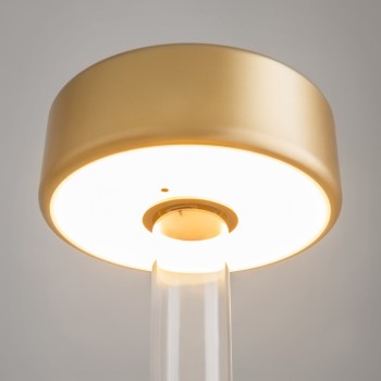 Veioză portabilă cu acumulator transparent Maytoni, H35, gold
