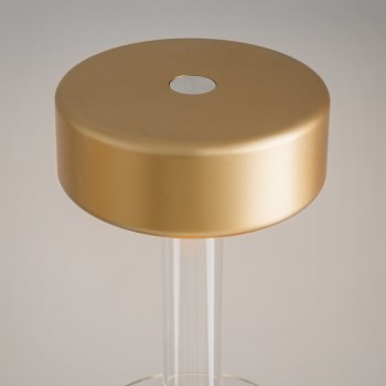 Veioză portabilă cu acumulator transparent Maytoni, H35, gold