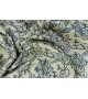Metraj draperie cu decor Mallory, latime 280 cm, albastru