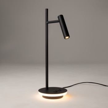 Lampă de birou LED Estudo negru Maytoni, H45.5, 9W