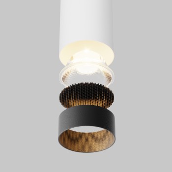 Pendul LED Focus LED alb Maytoni, D5, 12W, 3000K