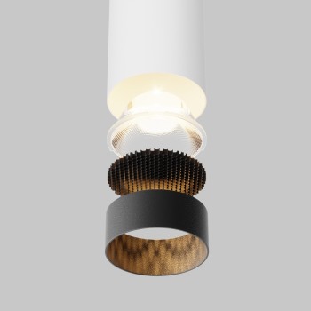 Pendul LED Focus LED alb Maytoni, D5, 12W, 3000K