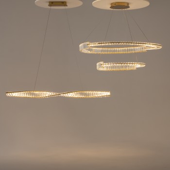 Pendul LED Krone alamă Maytoni, H311, 36W