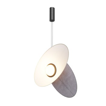 Pendul LED Evolution negru Maytoni, H347, 9W, blue