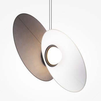 Pendul LED Evolution negru Maytoni, H347, 9W, blue