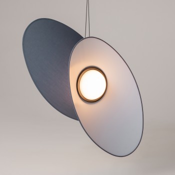 Pendul LED Evolution negru Maytoni, H347, 9W, blue