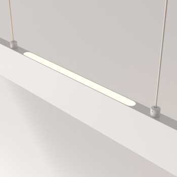 Lustră LED Step alb Maytoni, H100, 30W