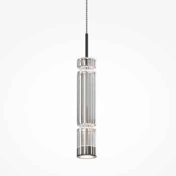 Pendul LED Ordo crom Maytoni, D8, 8W, H365
