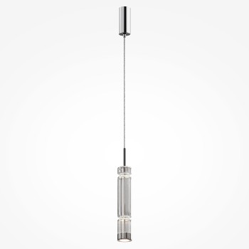 Pendul LED Ordo crom Maytoni, D8, 8W, H365