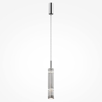 Pendul LED Ordo crom Maytoni, D8, 8W, H365