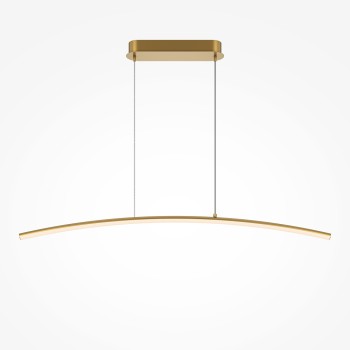 Lustră LED Curve alamă Maytoni, H306, 15W